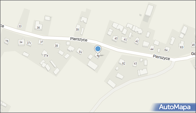 Pierszyce, Pierszyce, 78, mapa Pierszyce