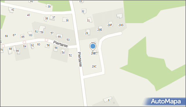 Piertanie, Piertanie, 29B, mapa Piertanie