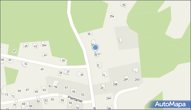 Piertanie, Piertanie, 33, mapa Piertanie