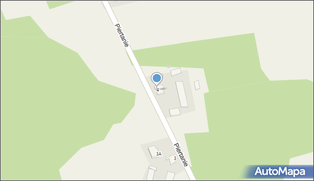 Piertanie, Piertanie, 4, mapa Piertanie