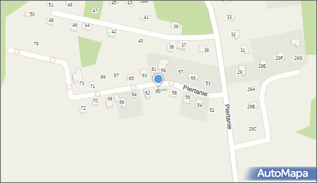 Piertanie, Piertanie, 60, mapa Piertanie