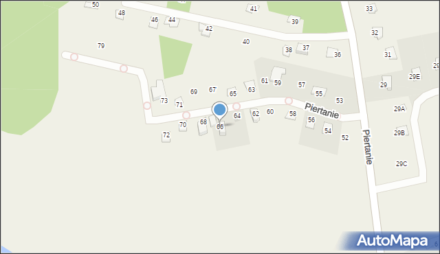 Piertanie, Piertanie, 66, mapa Piertanie