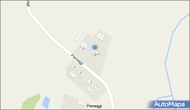 Pierwągi, Pierwągi, 18, mapa Pierwągi
