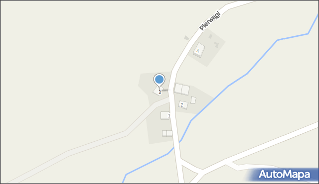 Pierwągi, Pierwągi, 3, mapa Pierwągi