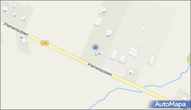 Pierwoszewo, Pierwoszewo, 11, mapa Pierwoszewo