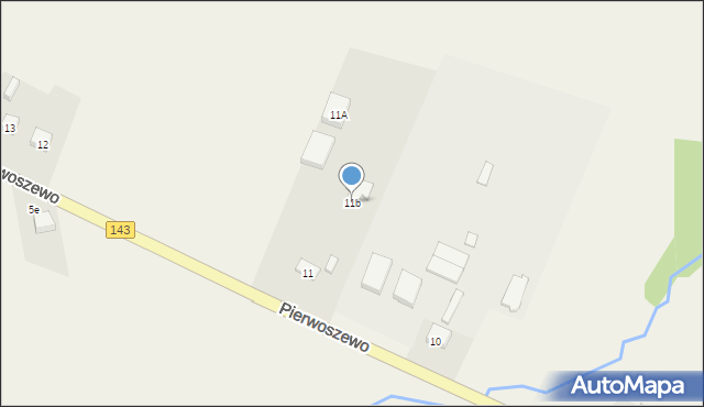 Pierwoszewo, Pierwoszewo, 11b, mapa Pierwoszewo