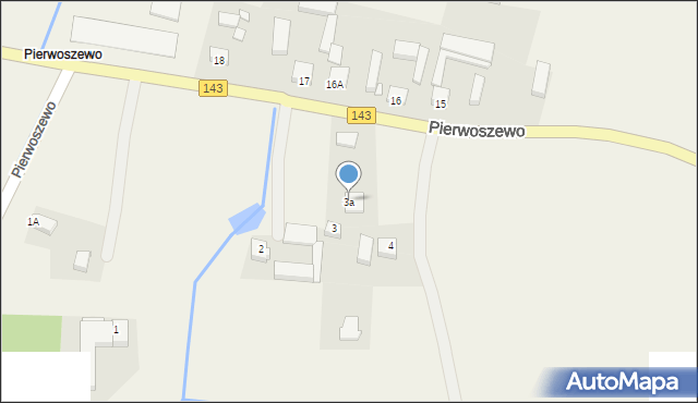 Pierwoszewo, Pierwoszewo, 3a, mapa Pierwoszewo