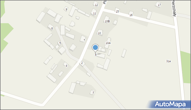 Pierzchały, Pierzchały, 3, mapa Pierzchały