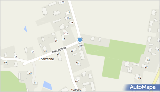 Pierzchne, Pierzchne, 28a, mapa Pierzchne