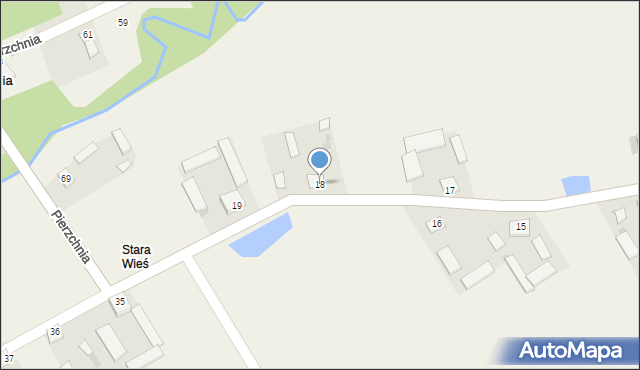 Pierzchnia, Pierzchnia, 18, mapa Pierzchnia