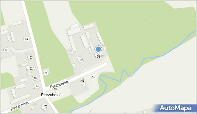 Pierzchnia, Pierzchnia, 58, mapa Pierzchnia