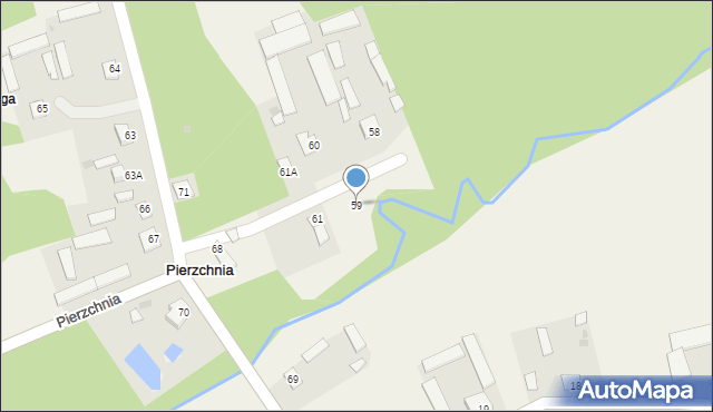 Pierzchnia, Pierzchnia, 59, mapa Pierzchnia