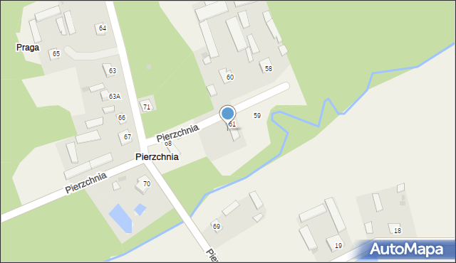 Pierzchnia, Pierzchnia, 61A, mapa Pierzchnia