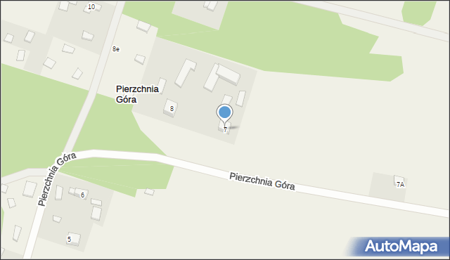 Pierzchnia Góra, Pierzchnia Góra, 7, mapa Pierzchnia Góra