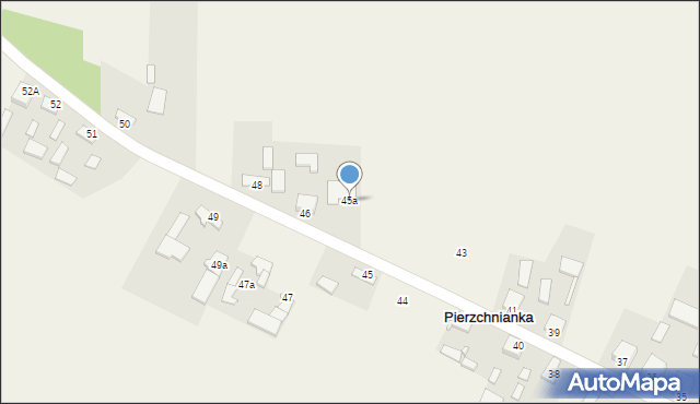 Pierzchnianka, Pierzchnianka, 45a, mapa Pierzchnianka