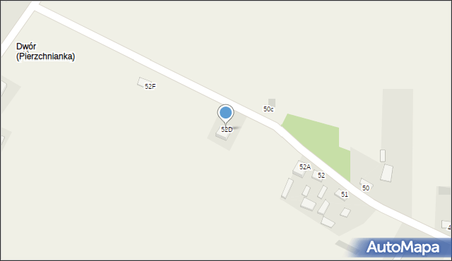Pierzchnianka, Pierzchnianka, 52D, mapa Pierzchnianka