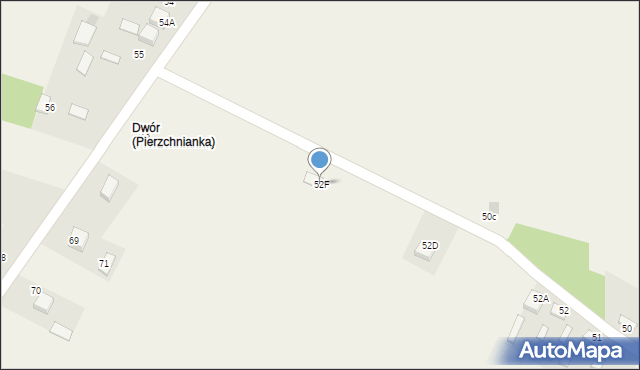 Pierzchnianka, Pierzchnianka, 52F, mapa Pierzchnianka