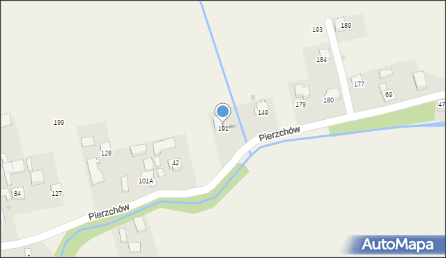 Pierzchów, Pierzchów, 191, mapa Pierzchów
