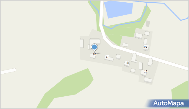 Pierzchów, Pierzchów, 86, mapa Pierzchów