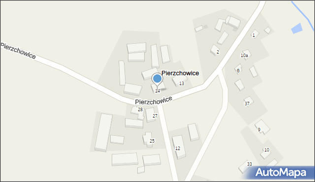 Pierzchowice, Pierzchowice, 14, mapa Pierzchowice
