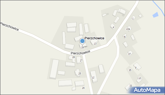 Pierzchowice, Pierzchowice, 14, mapa Pierzchowice