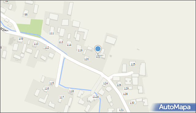 Piestrzec, Piestrzec, 121, mapa Piestrzec