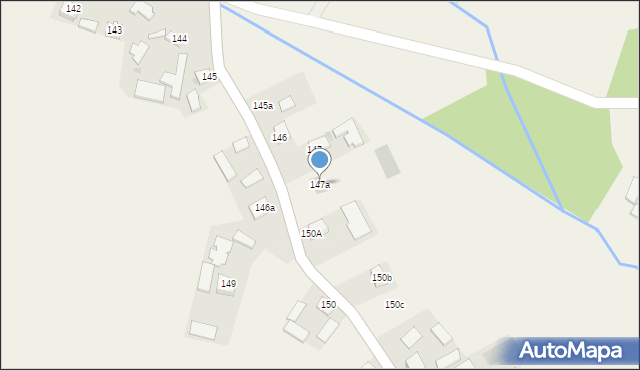 Piestrzec, Piestrzec, 147a, mapa Piestrzec