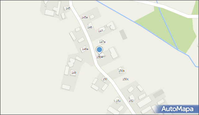 Piestrzec, Piestrzec, 150A, mapa Piestrzec