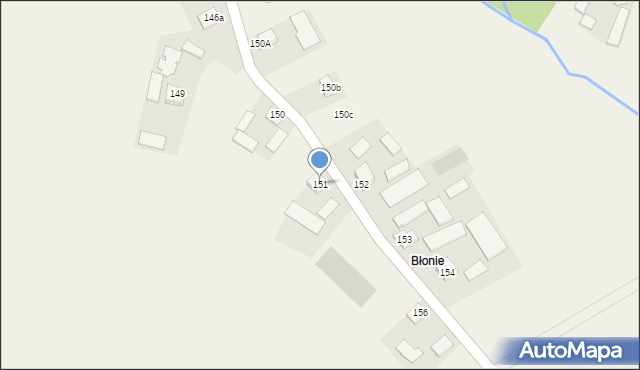 Piestrzec, Piestrzec, 151, mapa Piestrzec