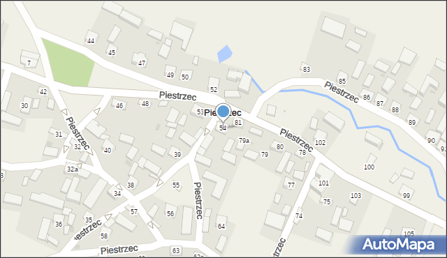 Piestrzec, Piestrzec, 54, mapa Piestrzec