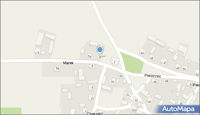 Piestrzec, Piestrzec, 6, mapa Piestrzec