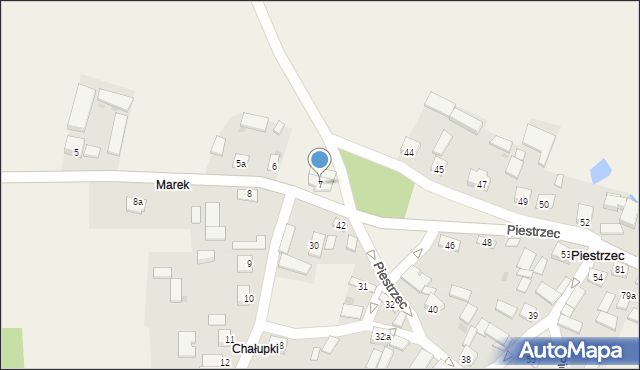 Piestrzec, Piestrzec, 7, mapa Piestrzec
