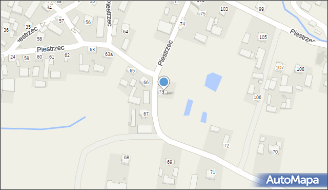Piestrzec, Piestrzec, 73a, mapa Piestrzec