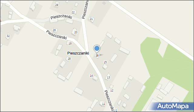 Pieszczaniki, Pieszczaniki, 16, mapa Pieszczaniki