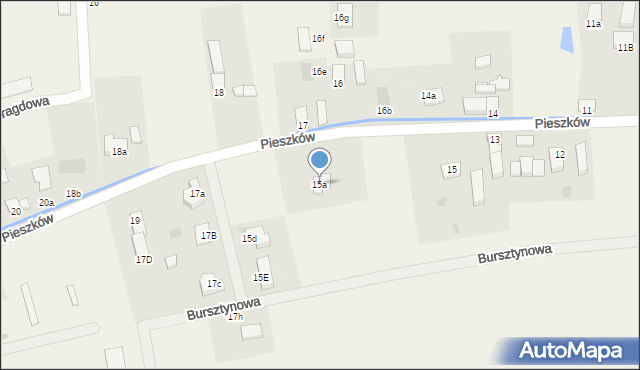 Pieszków, Pieszków, 15a, mapa Pieszków