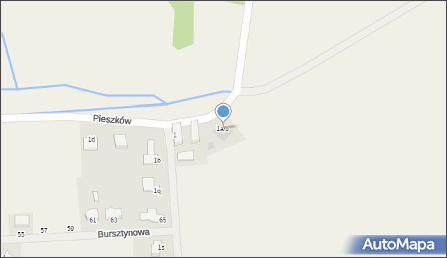 Pieszków, Pieszków, 1a/b, mapa Pieszków