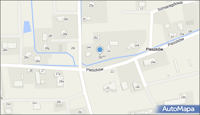 Pieszków, Pieszków, 24c, mapa Pieszków