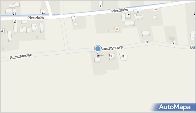 Pieszków, Pieszków, 8D, mapa Pieszków