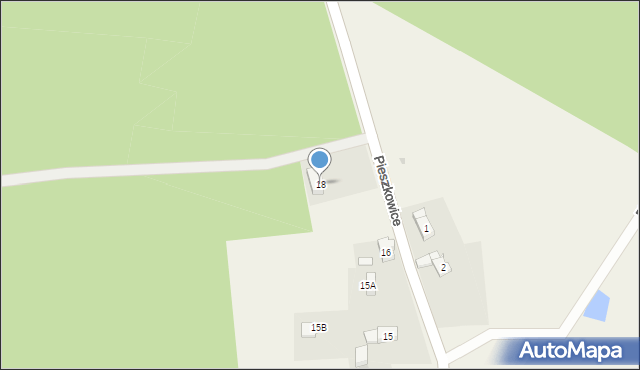 Pieszkowice, Pieszkowice, 18, mapa Pieszkowice