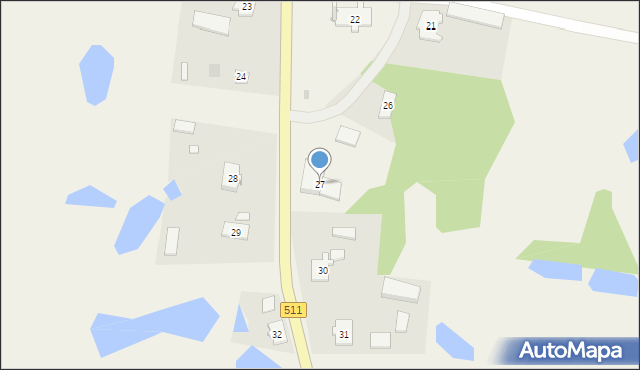 Pieszkowo, Pieszkowo, 27, mapa Pieszkowo