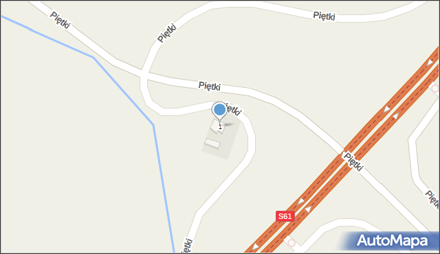 Piętki, Piętki, 1, mapa Piętki