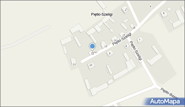 Piętki-Szeligi, Piętki-Szeligi, 12, mapa Piętki-Szeligi