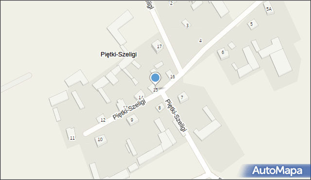 Piętki-Szeligi, Piętki-Szeligi, 15, mapa Piętki-Szeligi
