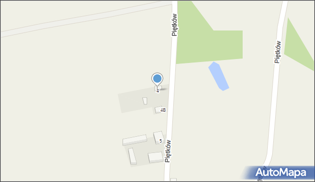 Piętków, Piętków, 4, mapa Piętków