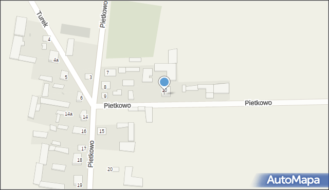 Pietkowo, Pietkowo, 10A, mapa Pietkowo