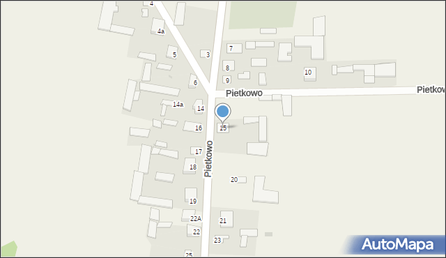Pietkowo, Pietkowo, 15, mapa Pietkowo