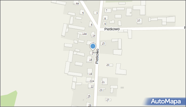 Pietkowo, Pietkowo, 17, mapa Pietkowo