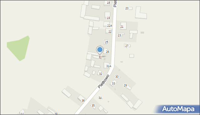 Pietkowo, Pietkowo, 31, mapa Pietkowo