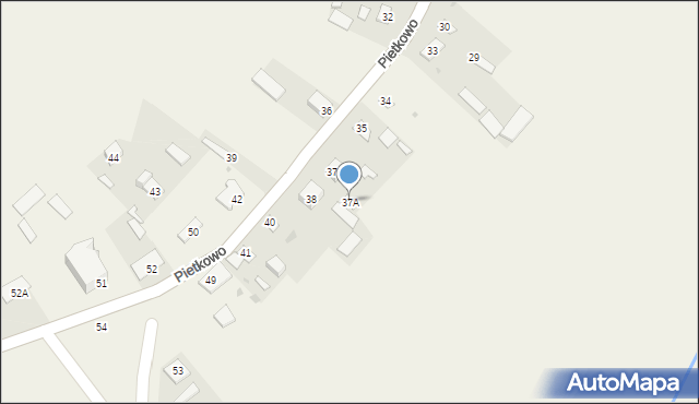 Pietkowo, Pietkowo, 37A, mapa Pietkowo