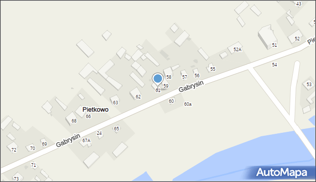 Pietkowo, Pietkowo, 61, mapa Pietkowo